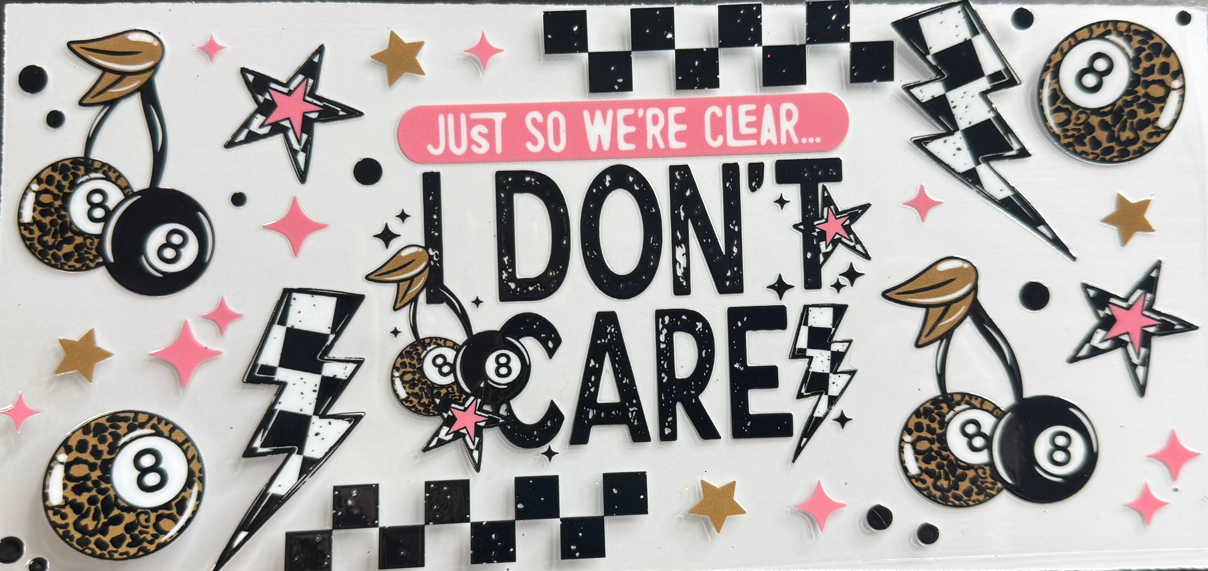 Just so we’re clear…I don’t care