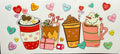 Conversation heart coffees