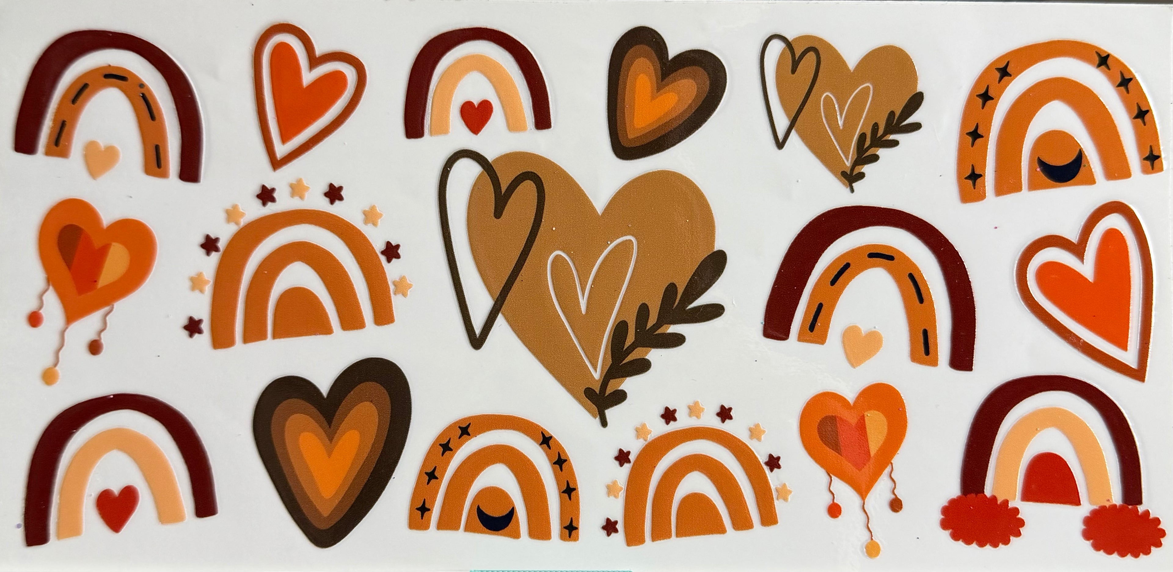 Rainbow hearts