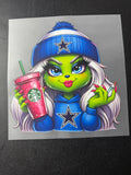 Green girl cowboy