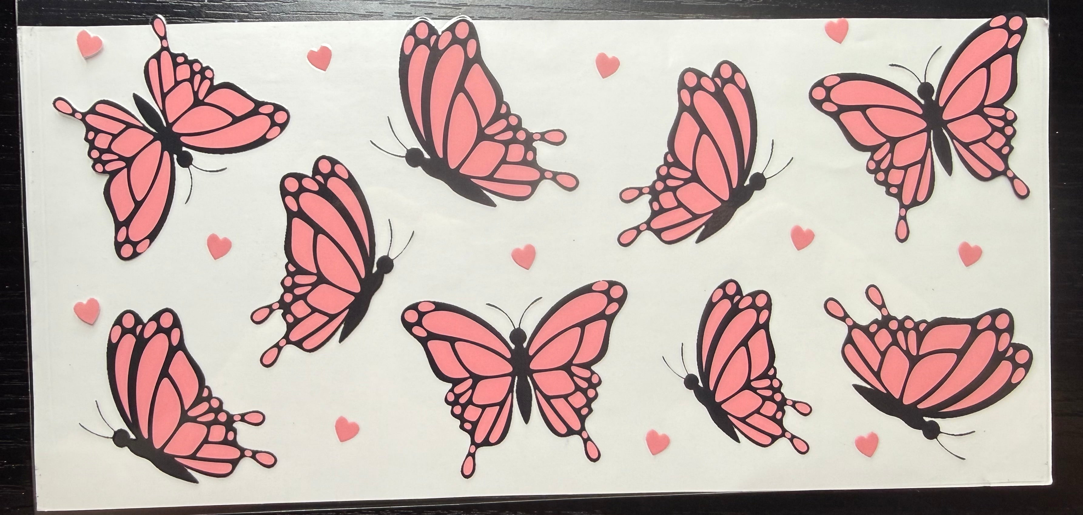 Pink butterflies