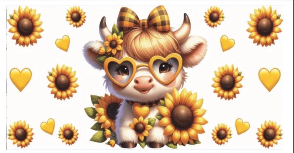 Sunflower cow