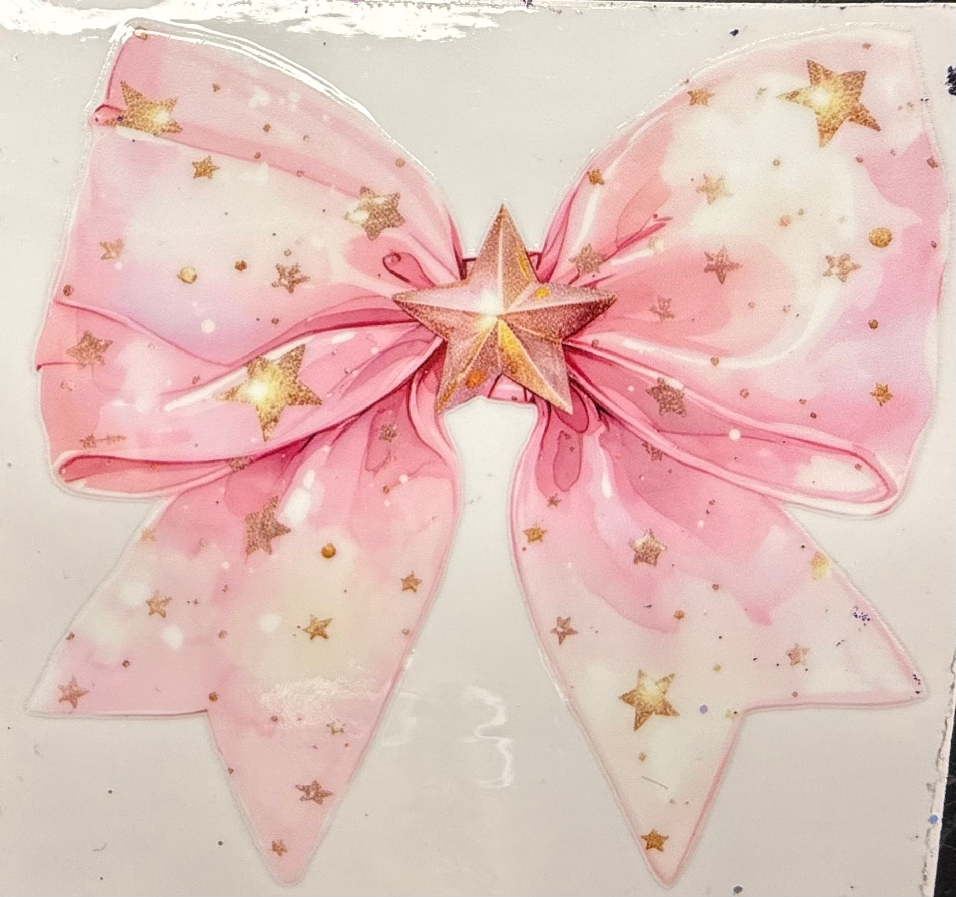Star pink bow