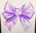 Purple gem bow
