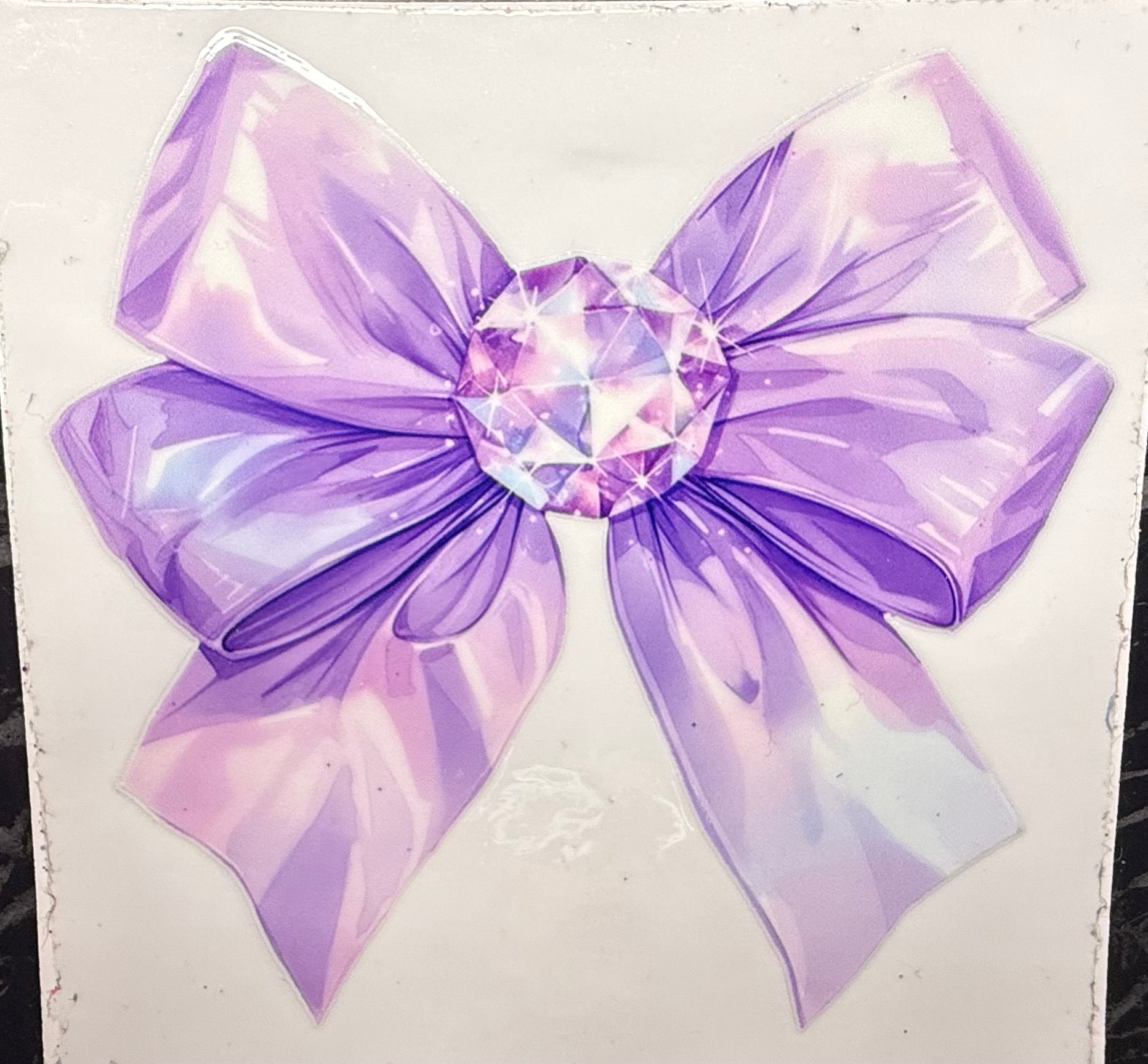 Purple gem bow
