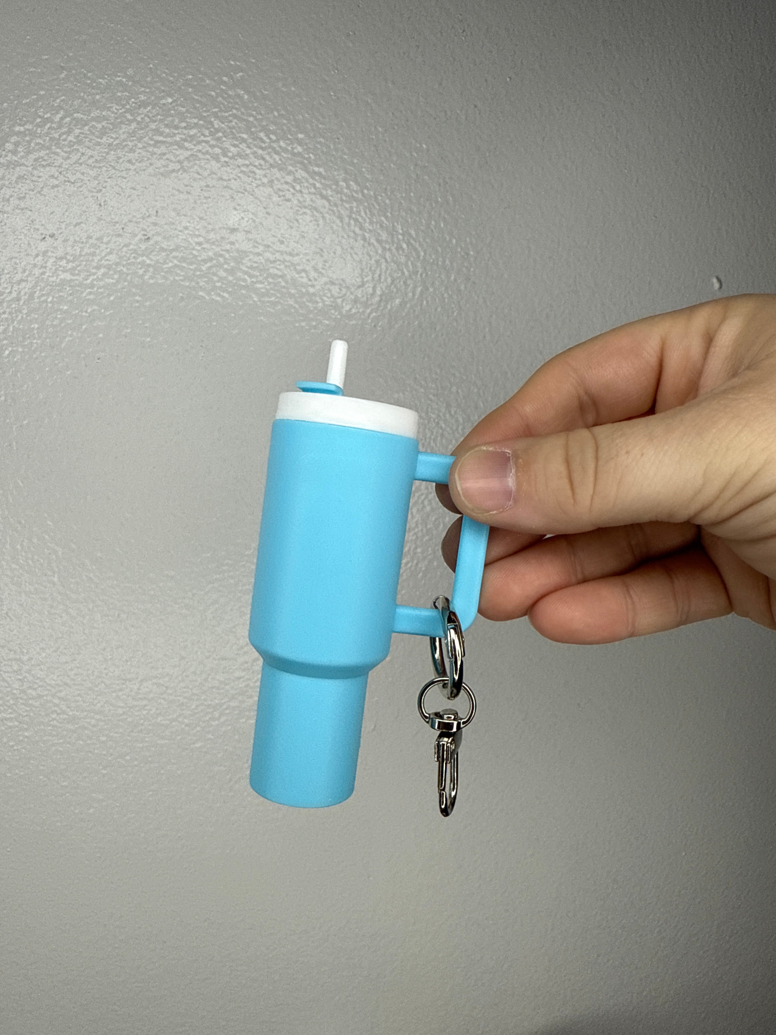 Tumbler Chapstick Holder Keychain