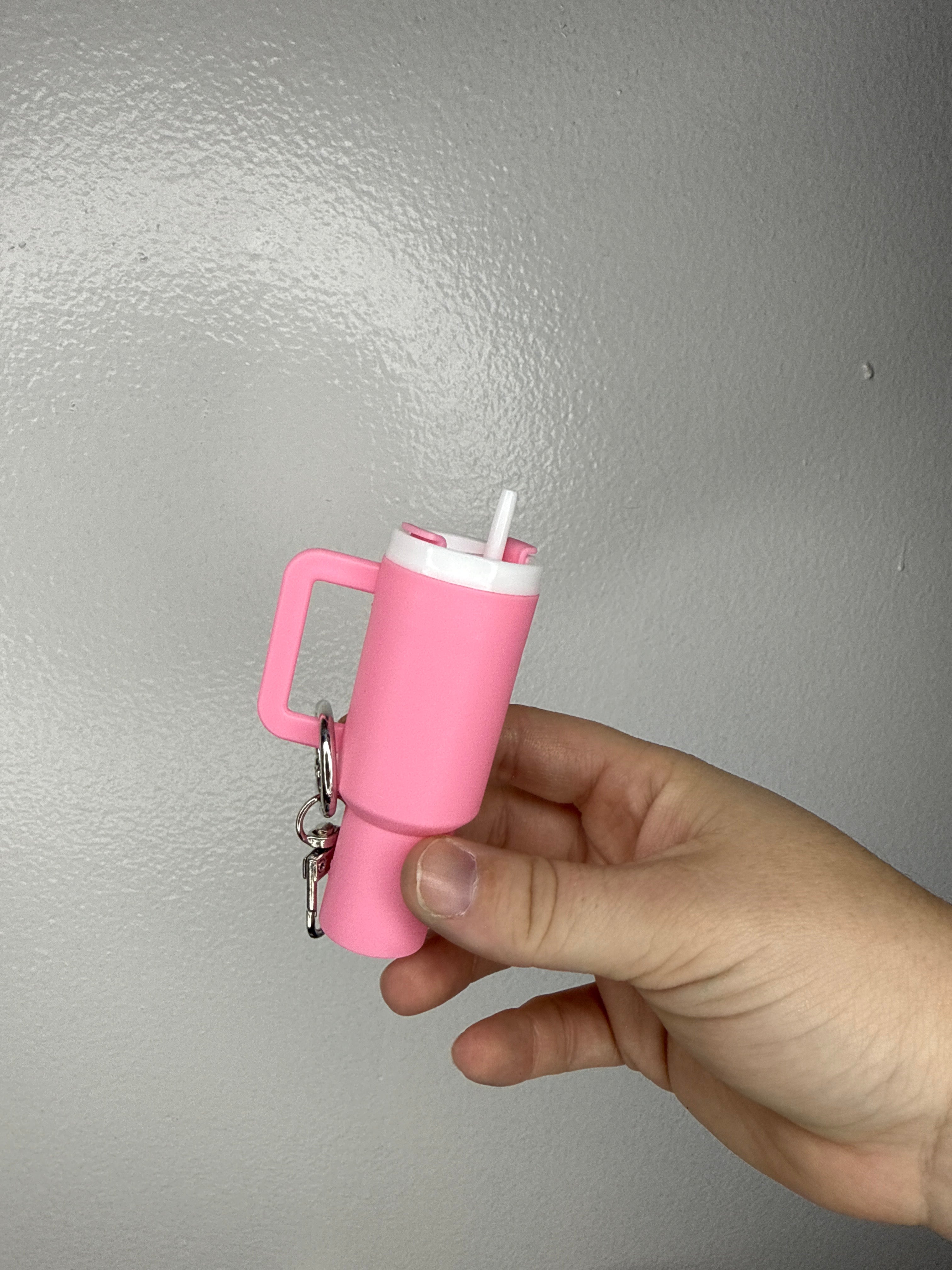 Tumbler Chapstick Holder Keychain