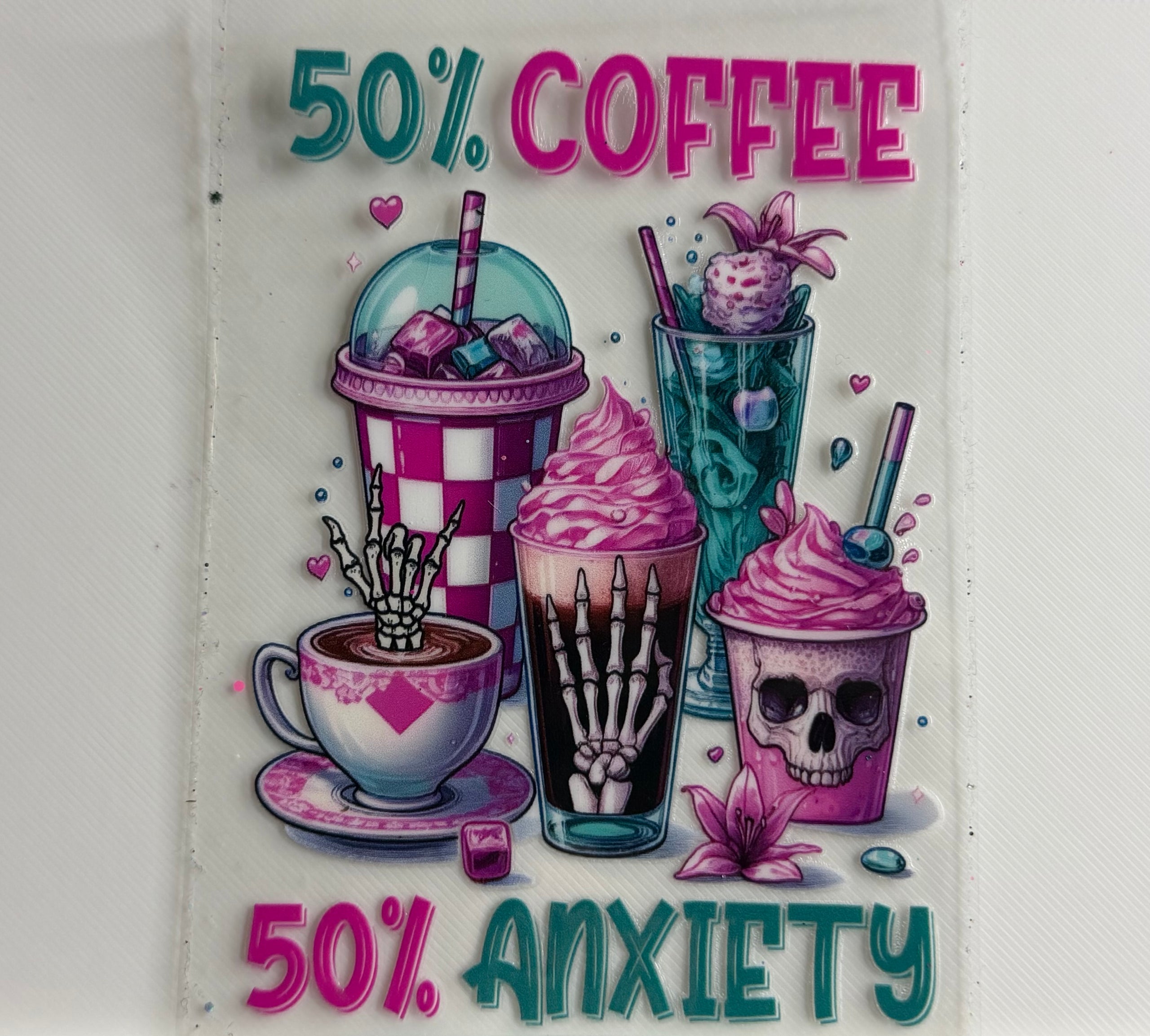 50% coffee 50% anxiety