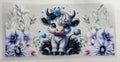 Blue and black cow