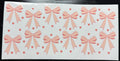 Peach bows