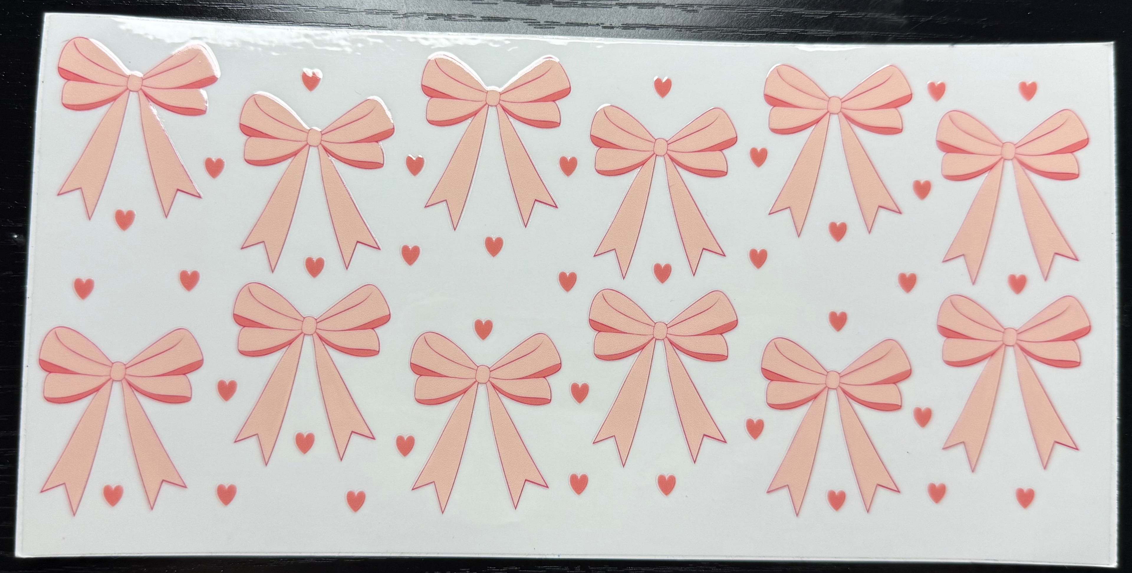 Peach bows
