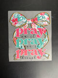 Floral pray on it
