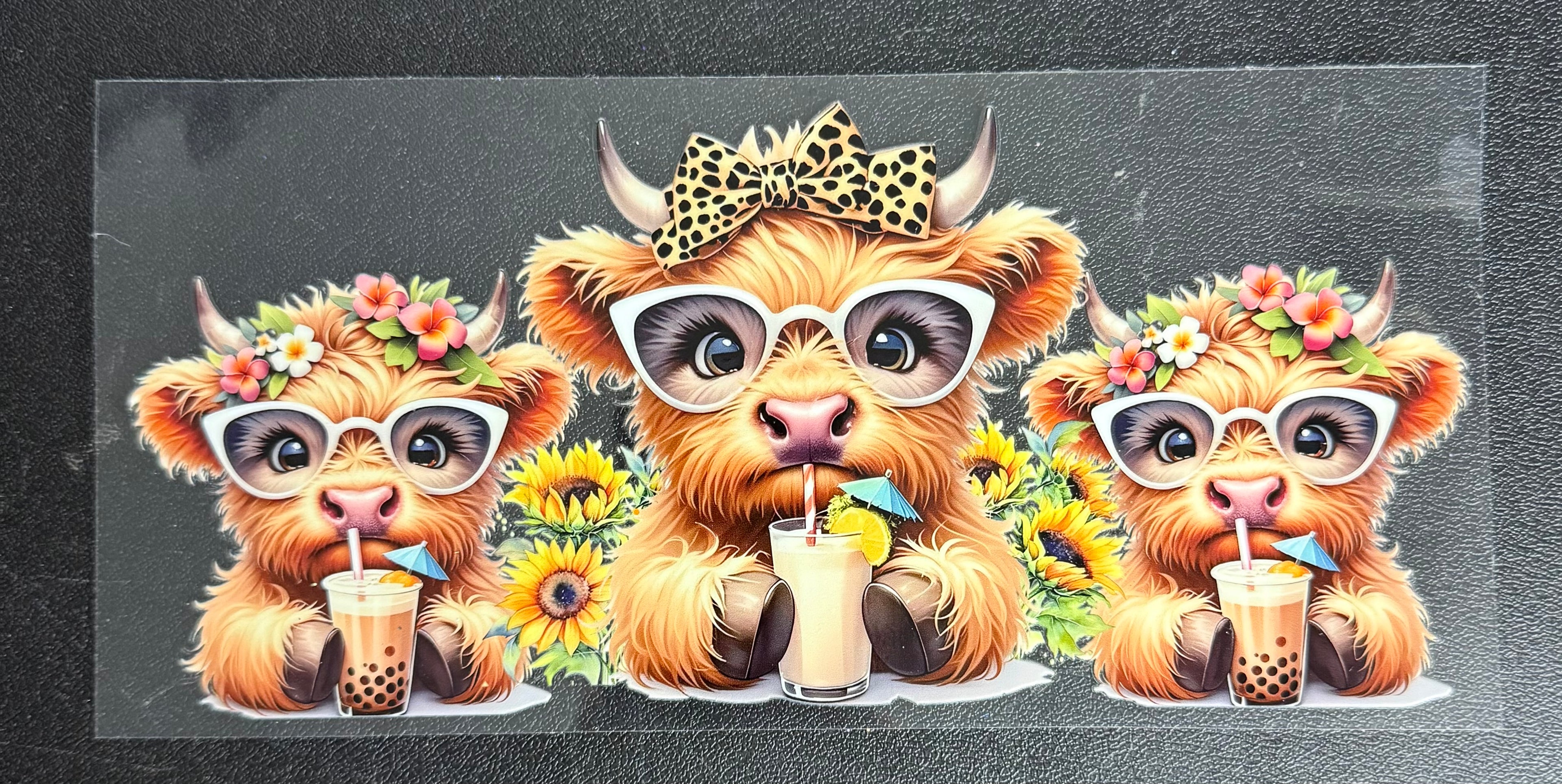 Leopard bow cow