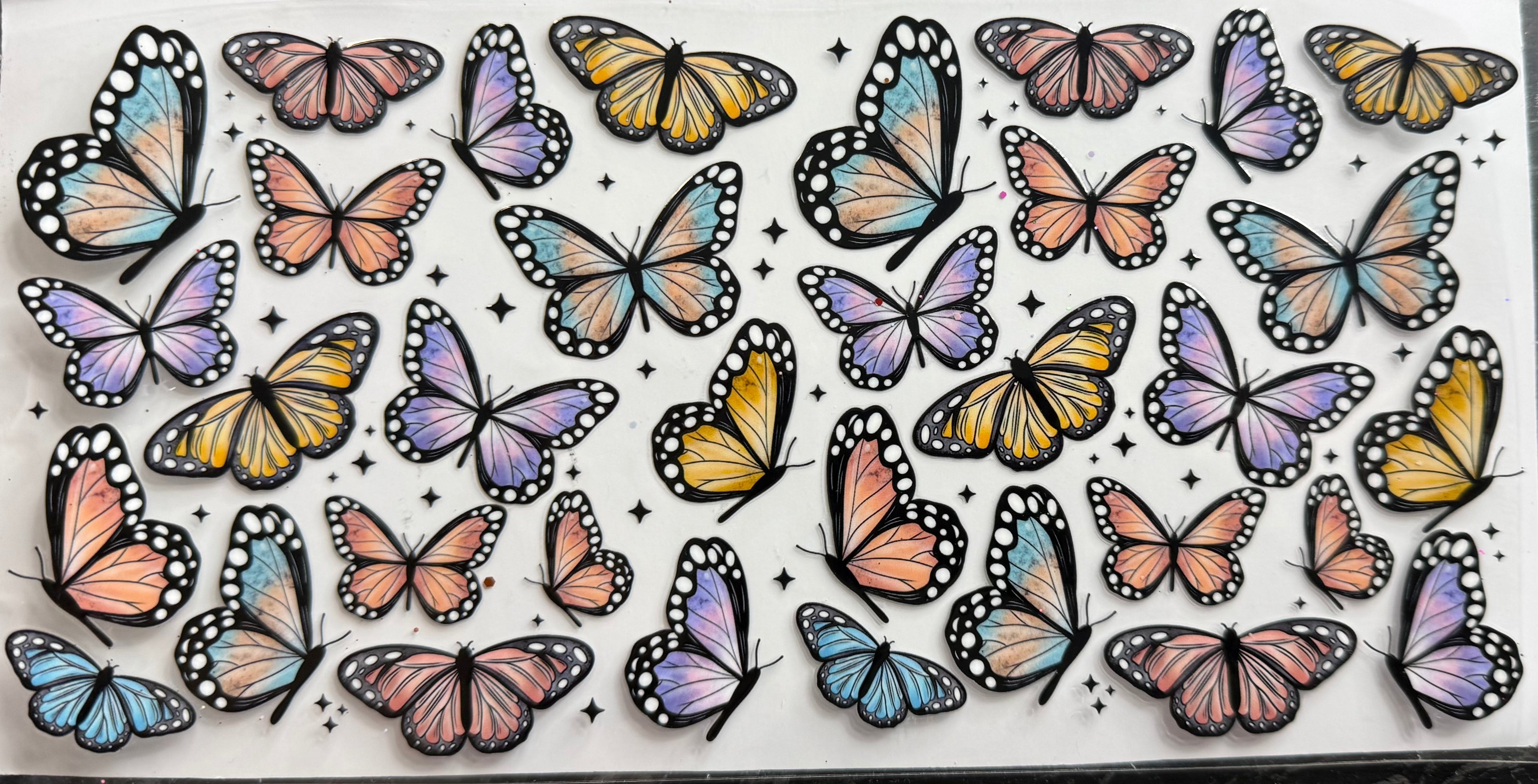 Pastel butterflies