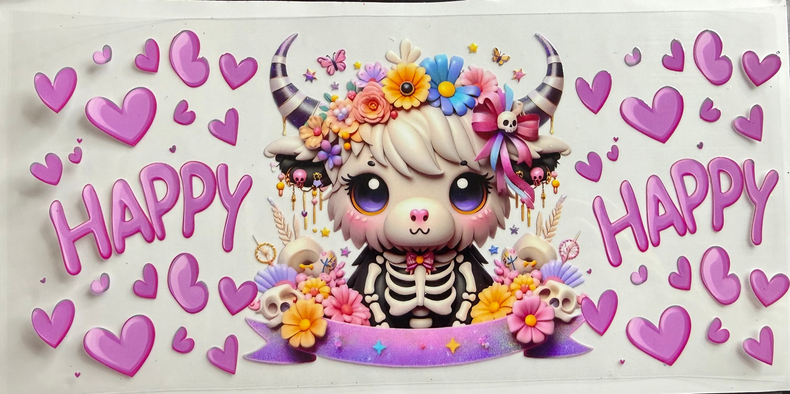 Happy skelly cow