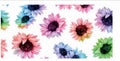 Watercolor sunflowers