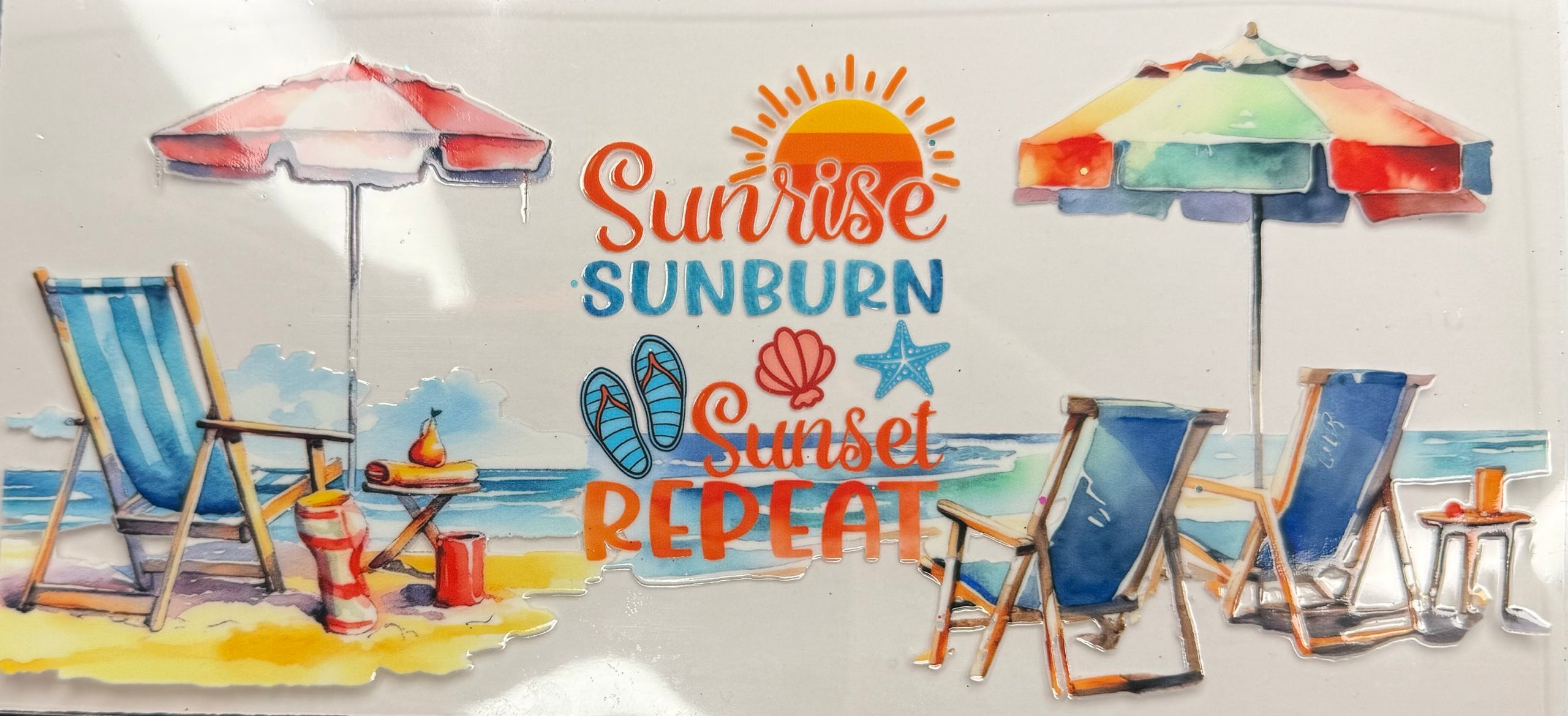 Sunrise sunburn sunset repeat