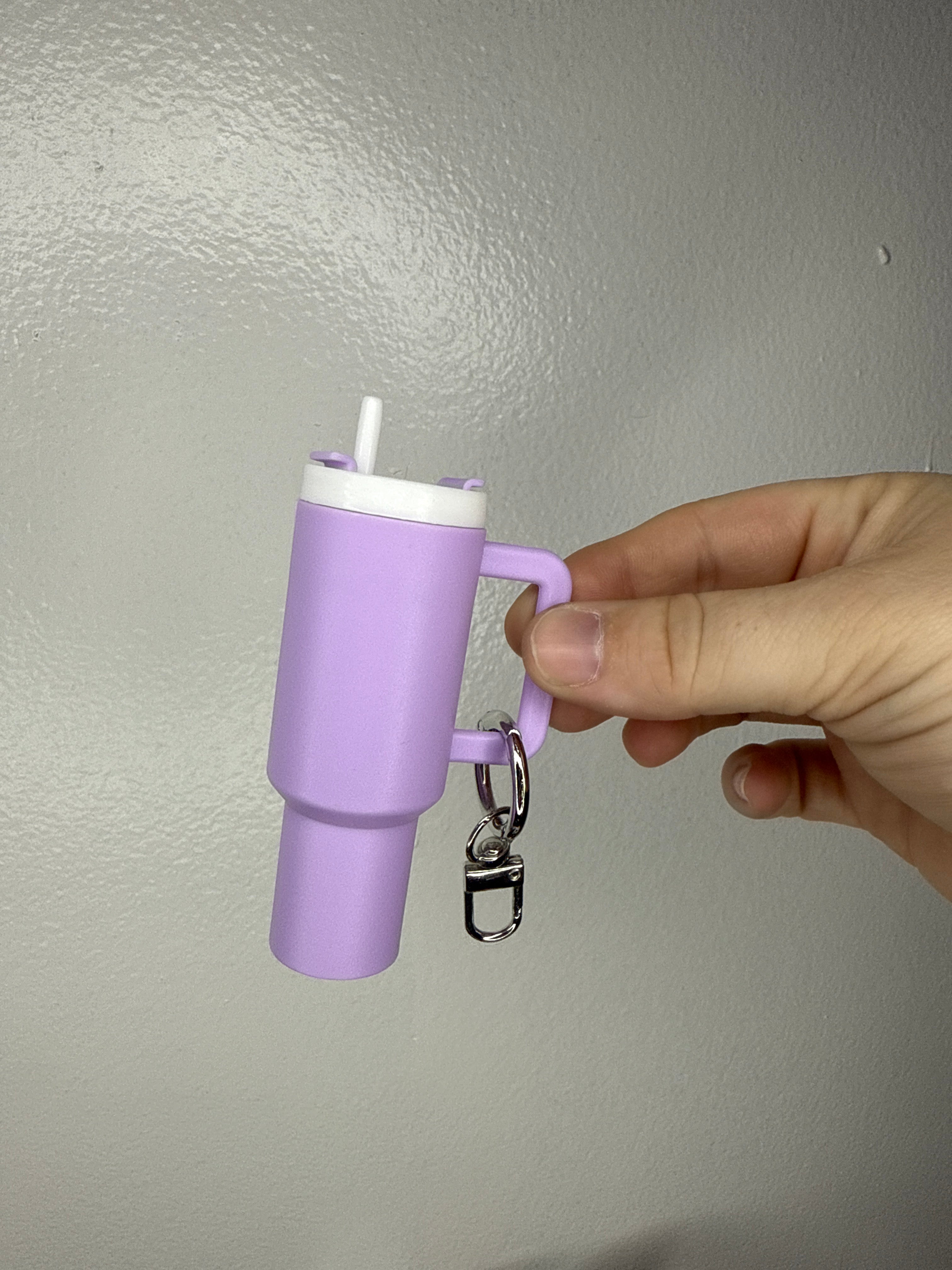 Tumbler Chapstick Holder Keychain