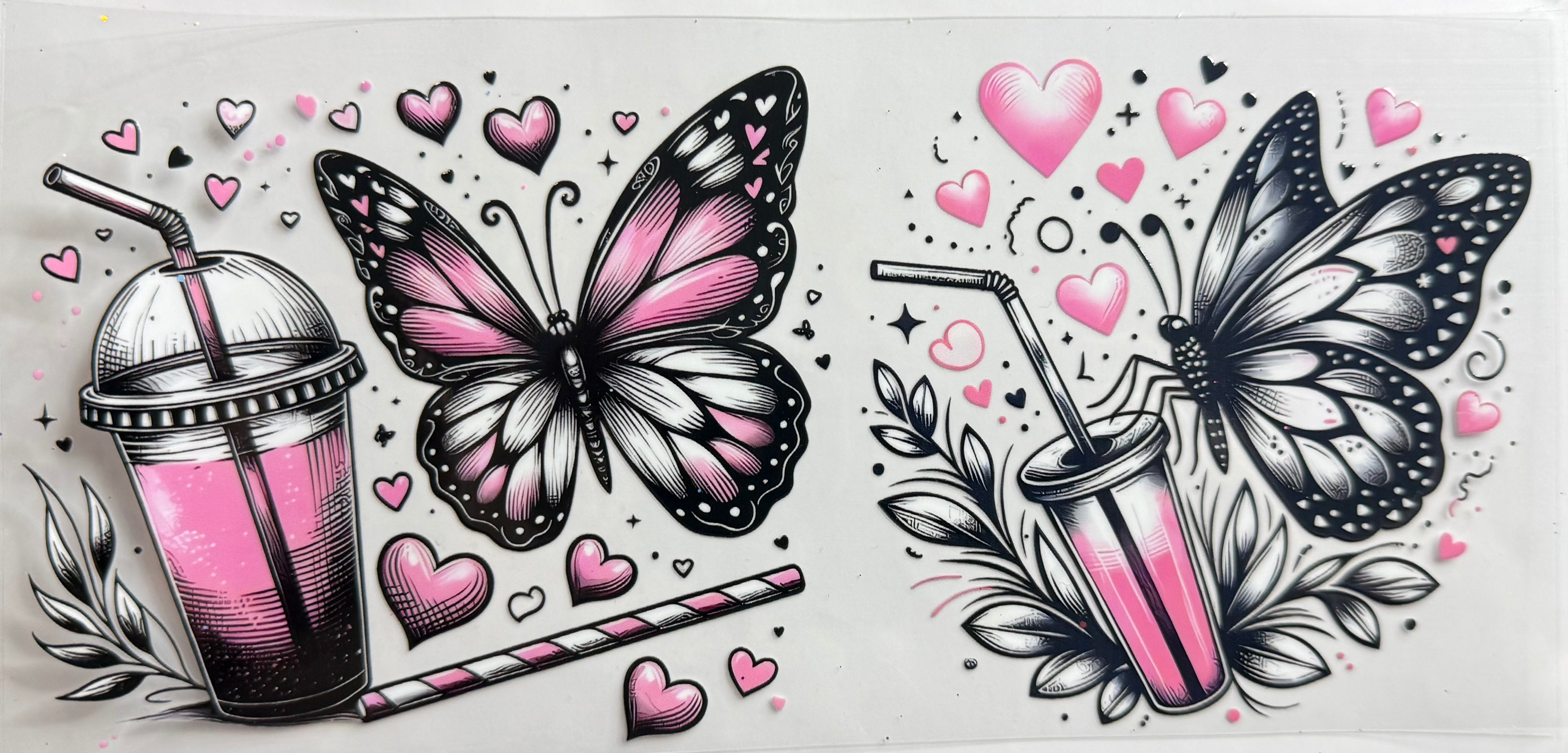 Drinks and butterflies