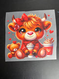 Valentine coffee cow