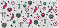 Bows lightening bolts hearts
