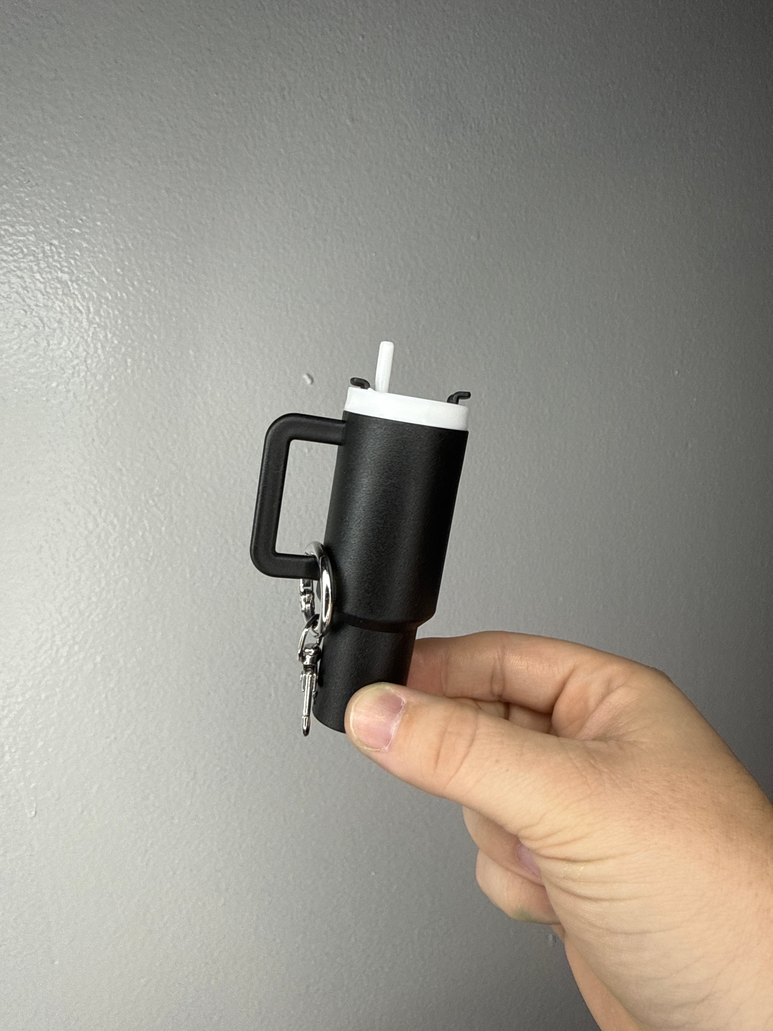 Tumbler Chapstick Holder Keychain