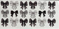 Black and white bows