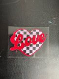 Love heart checkered