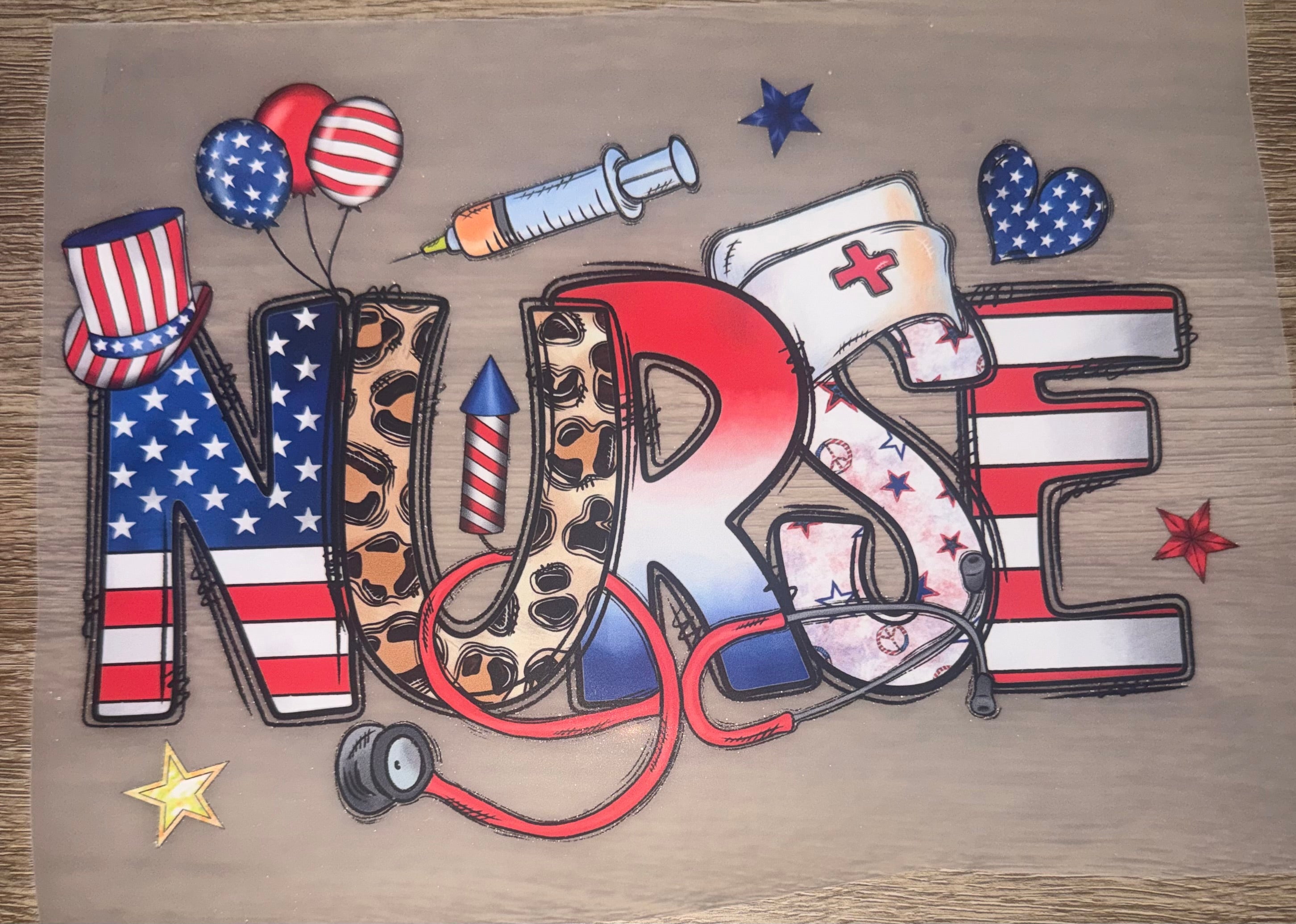 Nurse 4th of July theme
