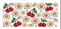 Cherries and daisies