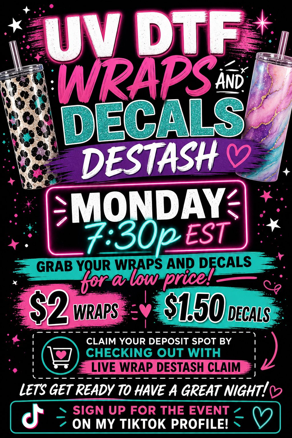 Deposit wrap and decal DESTASH
